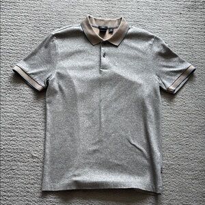 Hugo Boss Slim Fit Men's Gray Polo Shirt Medium